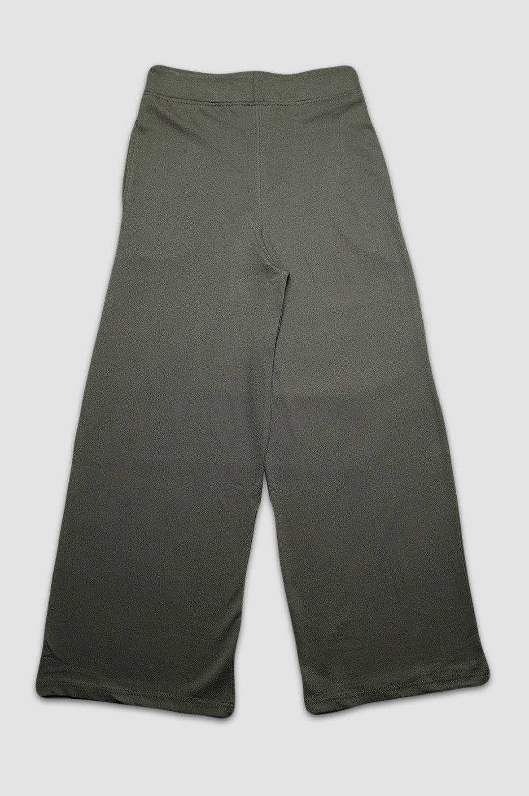 Rang Sitaray - Deep Olive Green High-Waisted Wide-Leg Trousers