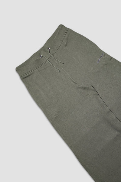 Rang Sitaray - Deep Olive Green High-Waisted Wide-Leg Trousers