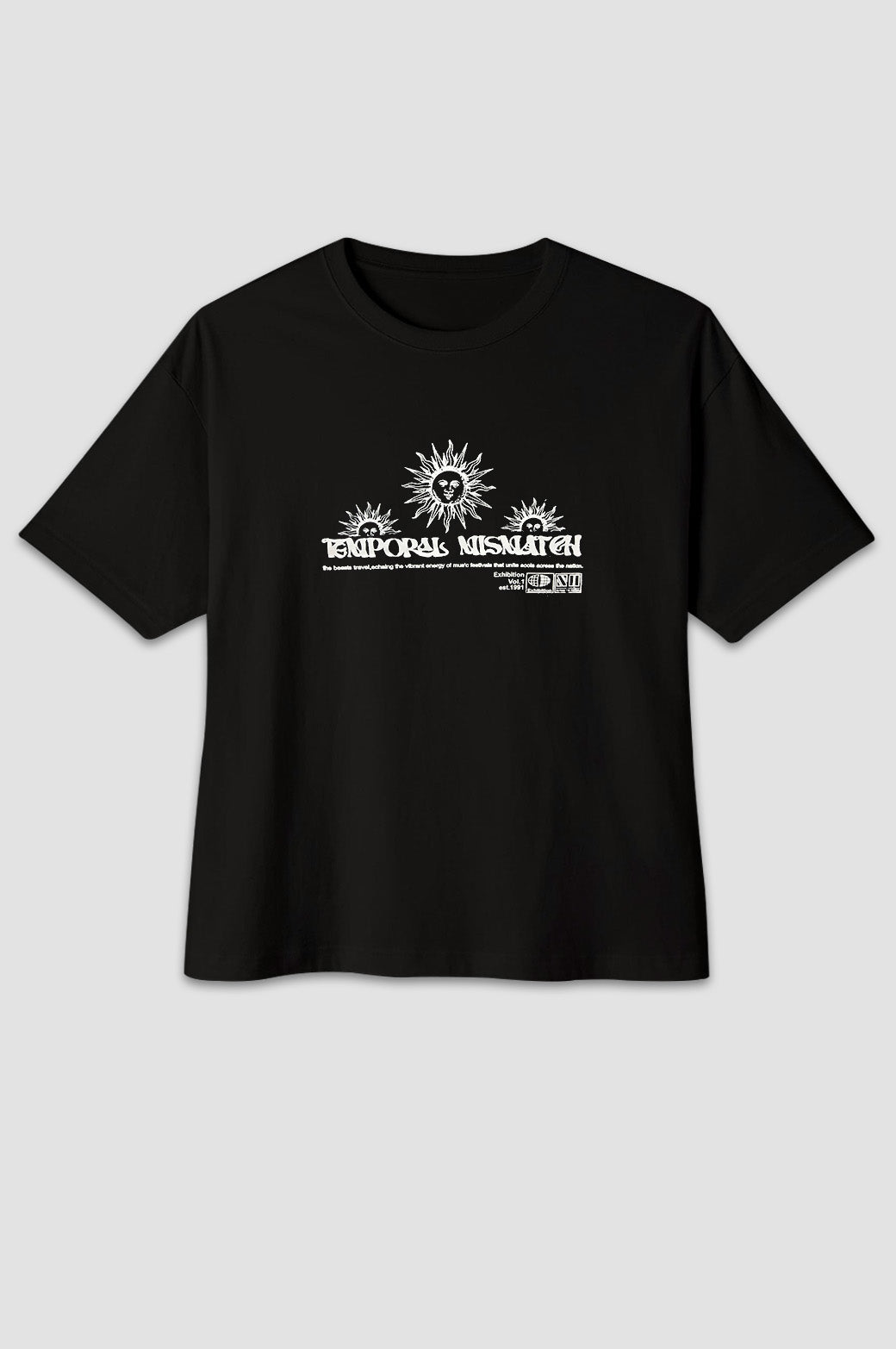 Black Oversized Graphic Tee – Bold, Comfy & On-Trend Streetwear