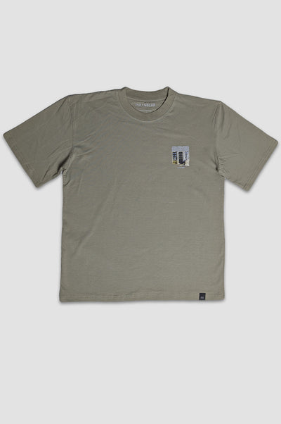Olive Green Oversized T-Shirt – Urban Chronicles Print