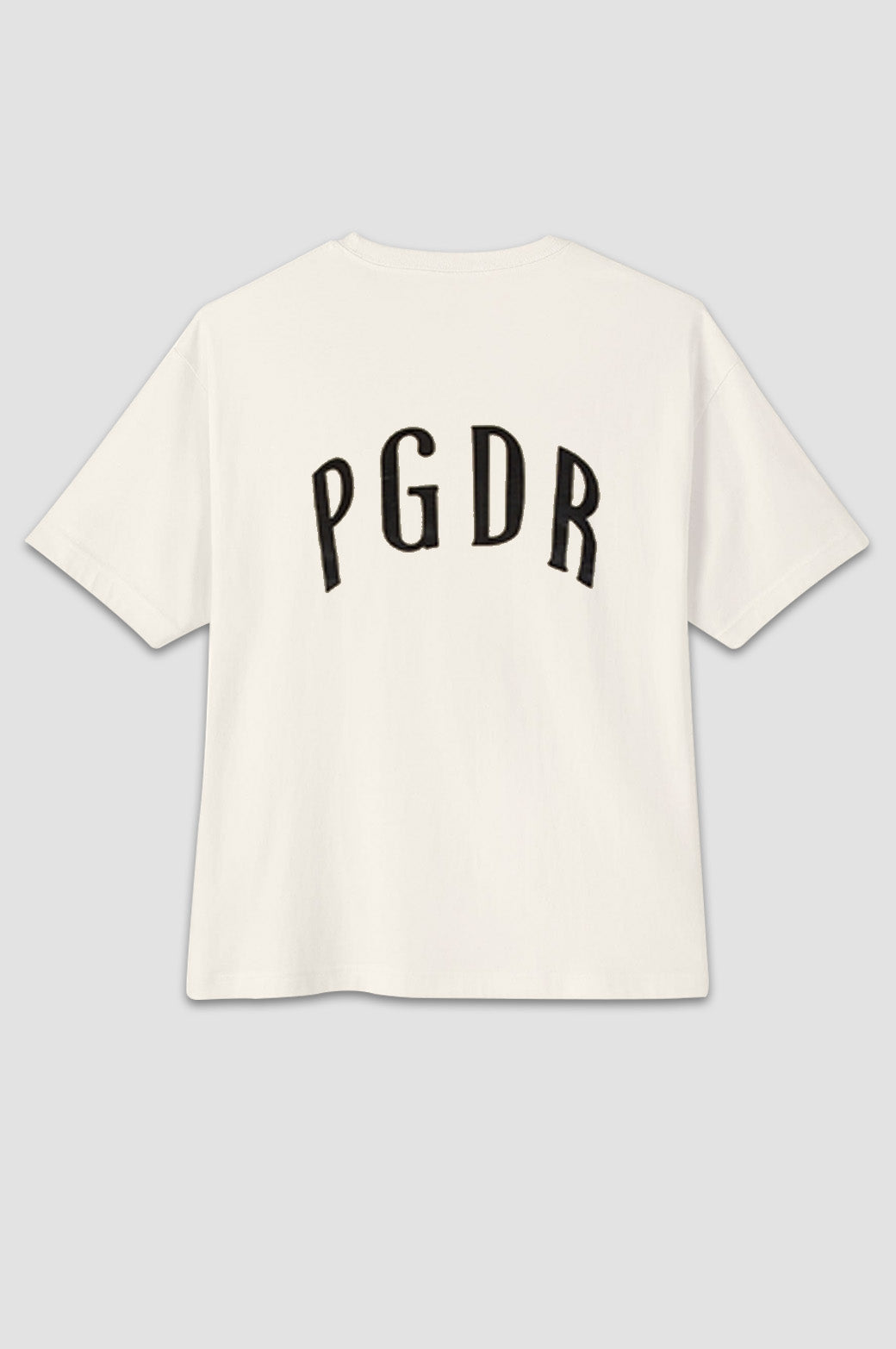 Effortless Edge: Off-White PGDR Oversized Tee