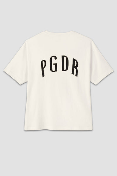 Effortless Edge: Off-White PGDR Oversized Tee