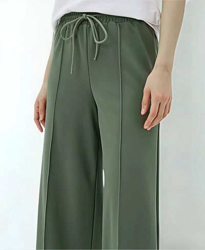 Evergreen Wide-Leg Seam Trouser by Rang Sitaray – High-Waisted Comfort with Clean Lines