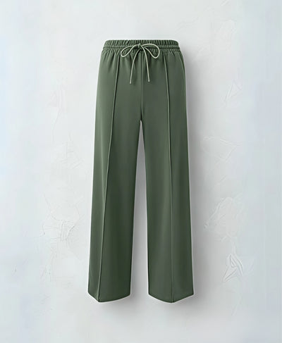 Evergreen Wide-Leg Seam Trouser by Rang Sitaray – High-Waisted Comfort with Clean Lines