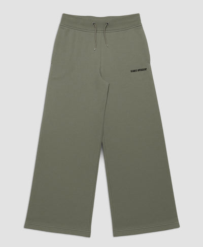 Rang Sitaray - Deep Olive Green High-Waisted Wide-Leg Trousers