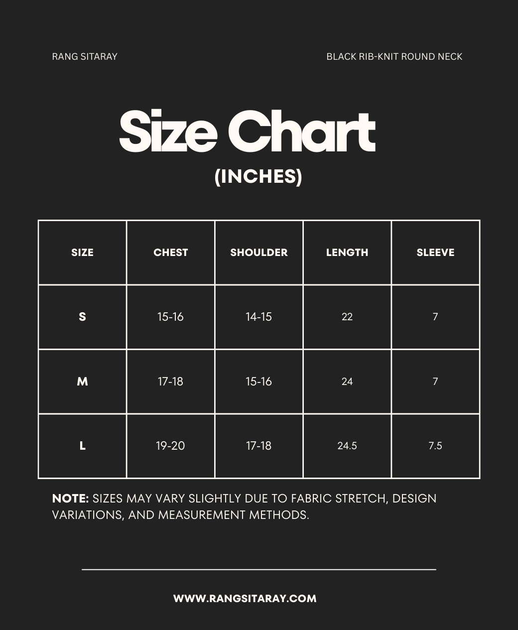Fitted Black Ribbed Round Neck T-Shirt for Women – Summer Basic Tee | Rang Sitaray