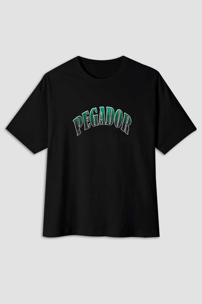 Black PEGADOR Oversized Tee – Bold Style, Ultimate Comfort