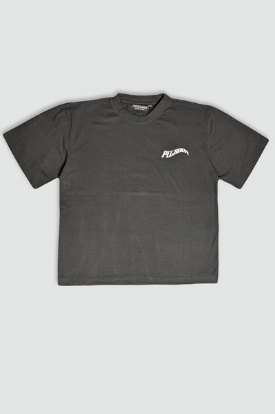 Bold & Relaxed: Black PEGADOR Oversized Tee