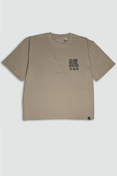 Sand Pull&Bear ‘STARS MUSIC SOUND’ Tee – Effortless Style & Comfort